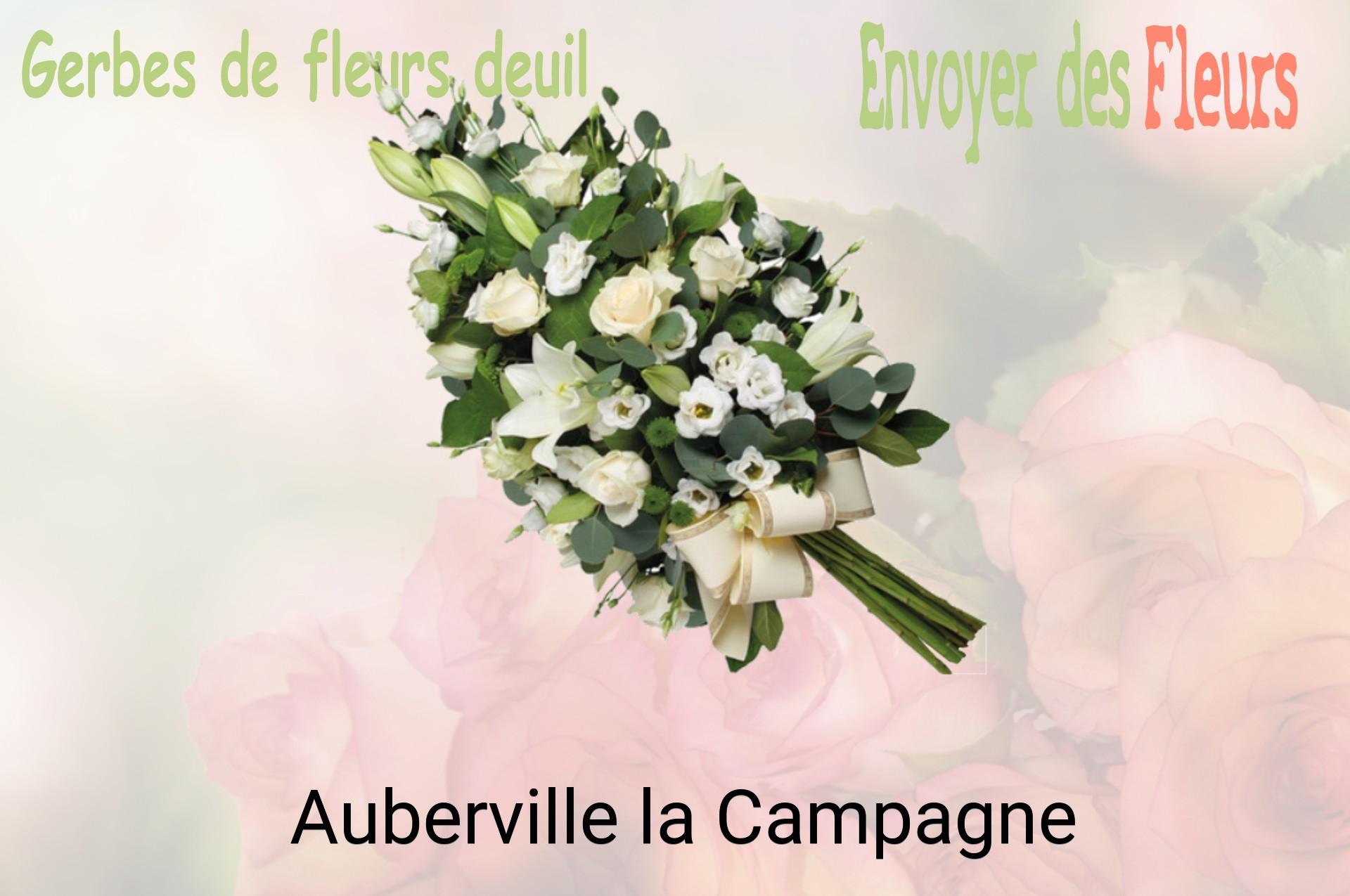Gerbe de fleurs de deuil livrée à Auberville-la-Campagne